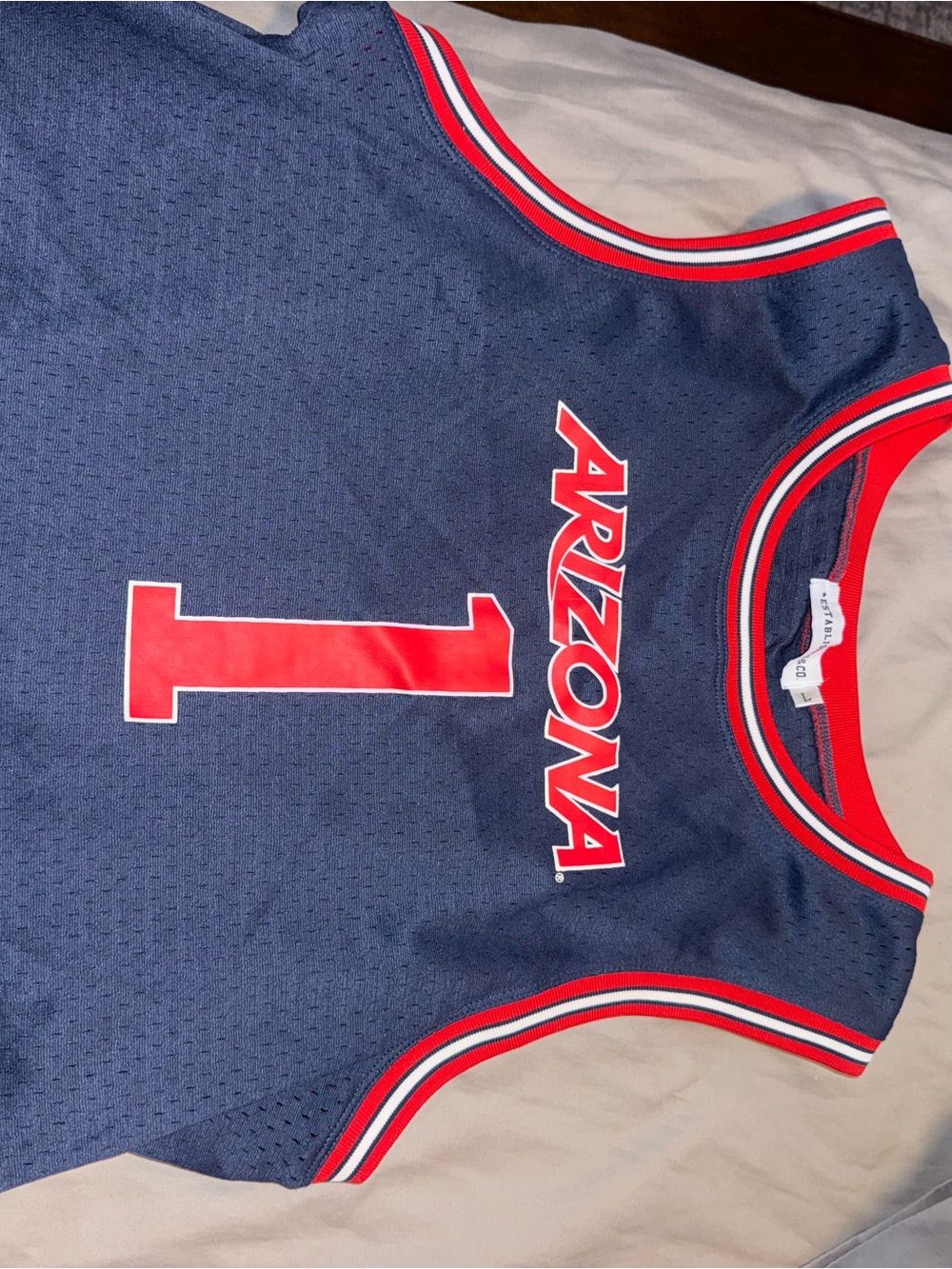 Arizona womens Navy & Red Basketball Jersey